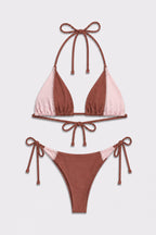 Bikini triándulo Duna guayaba