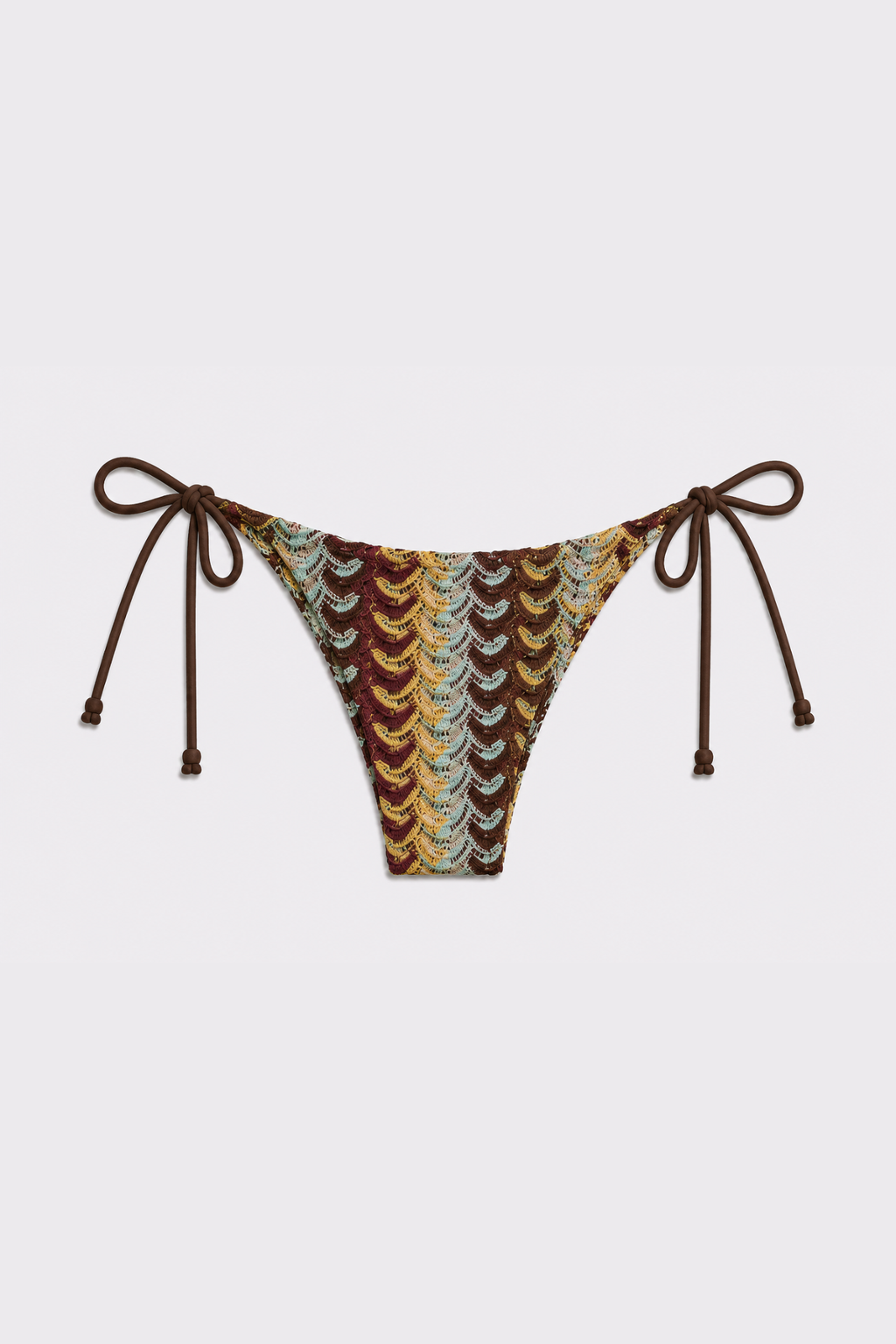 Bikini triángulo Samaná estampado azul
