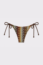Bikini triángulo Samaná estampado azul