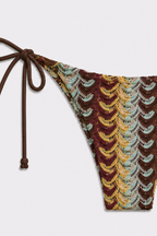 Bikini triángulo Samaná estampado azul