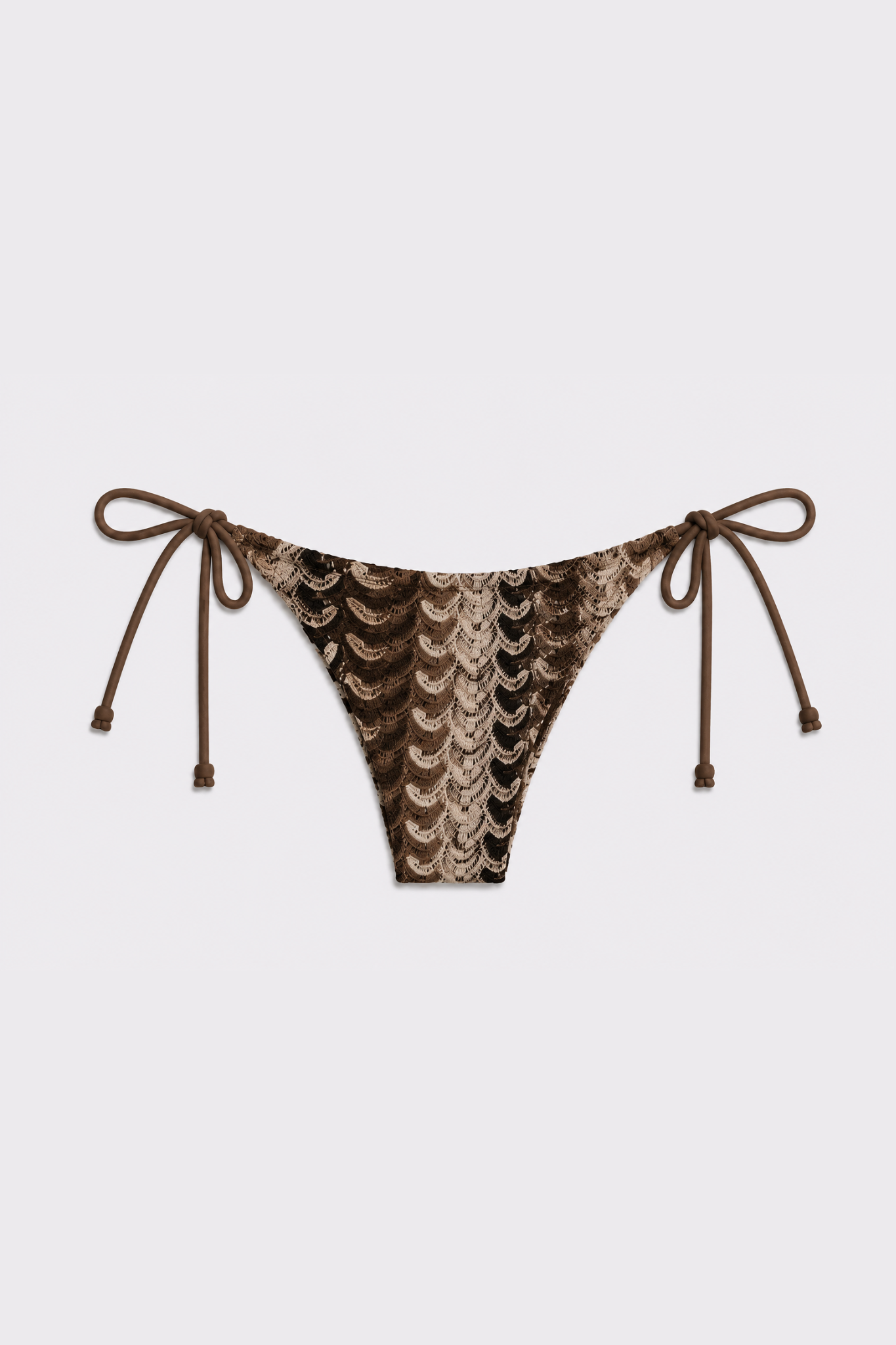 Bikini triángulo Samaná estampado moca