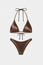Bikini triángulo Selva cacao